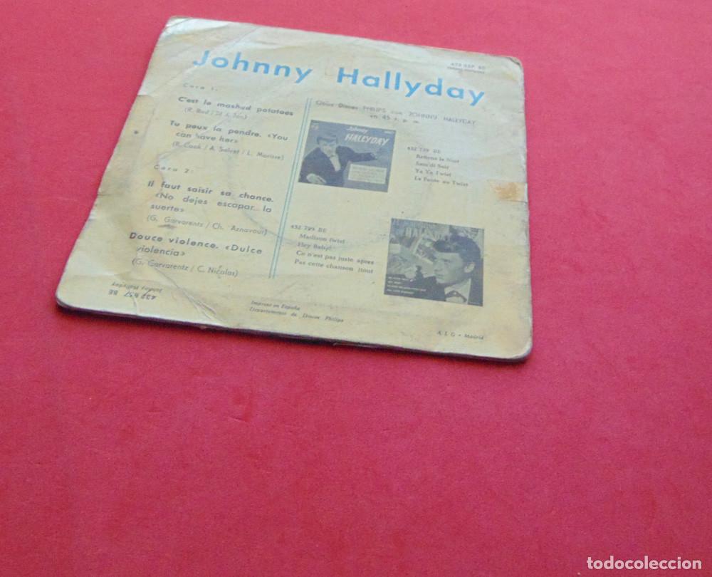 Discos de vinilo: Johnny Hallyday &ndash; Cest Le Mashed Potatoes + 3 - EP 1963 - Foto 5