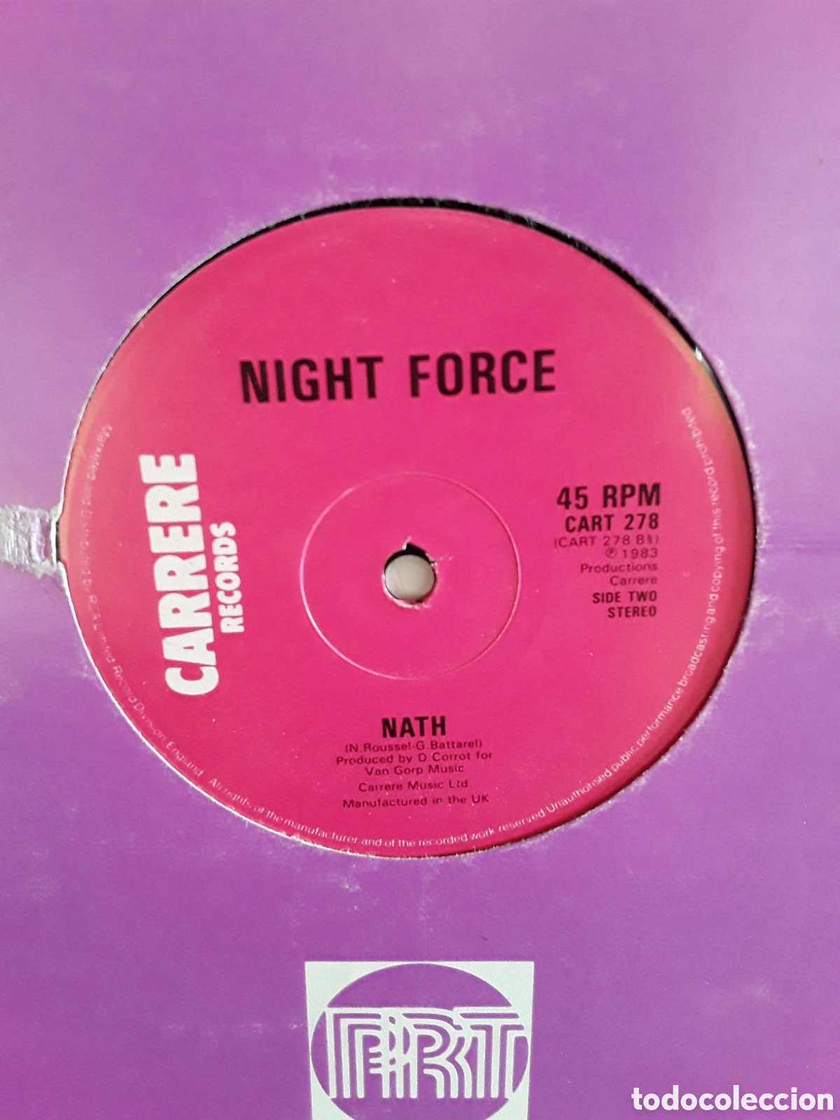 Discos de vinilo: Night Force &lrm;&ndash; Hold The Night - Foto 2