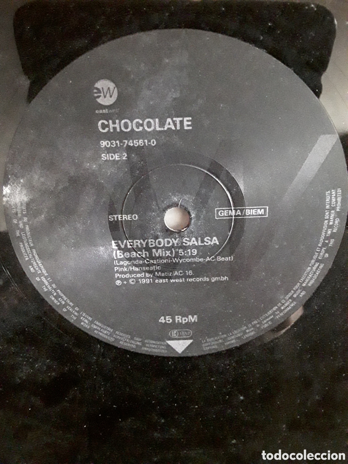 Discos de vinilo: Chocolate &lrm;&ndash; Everybody Salsa - Foto 2