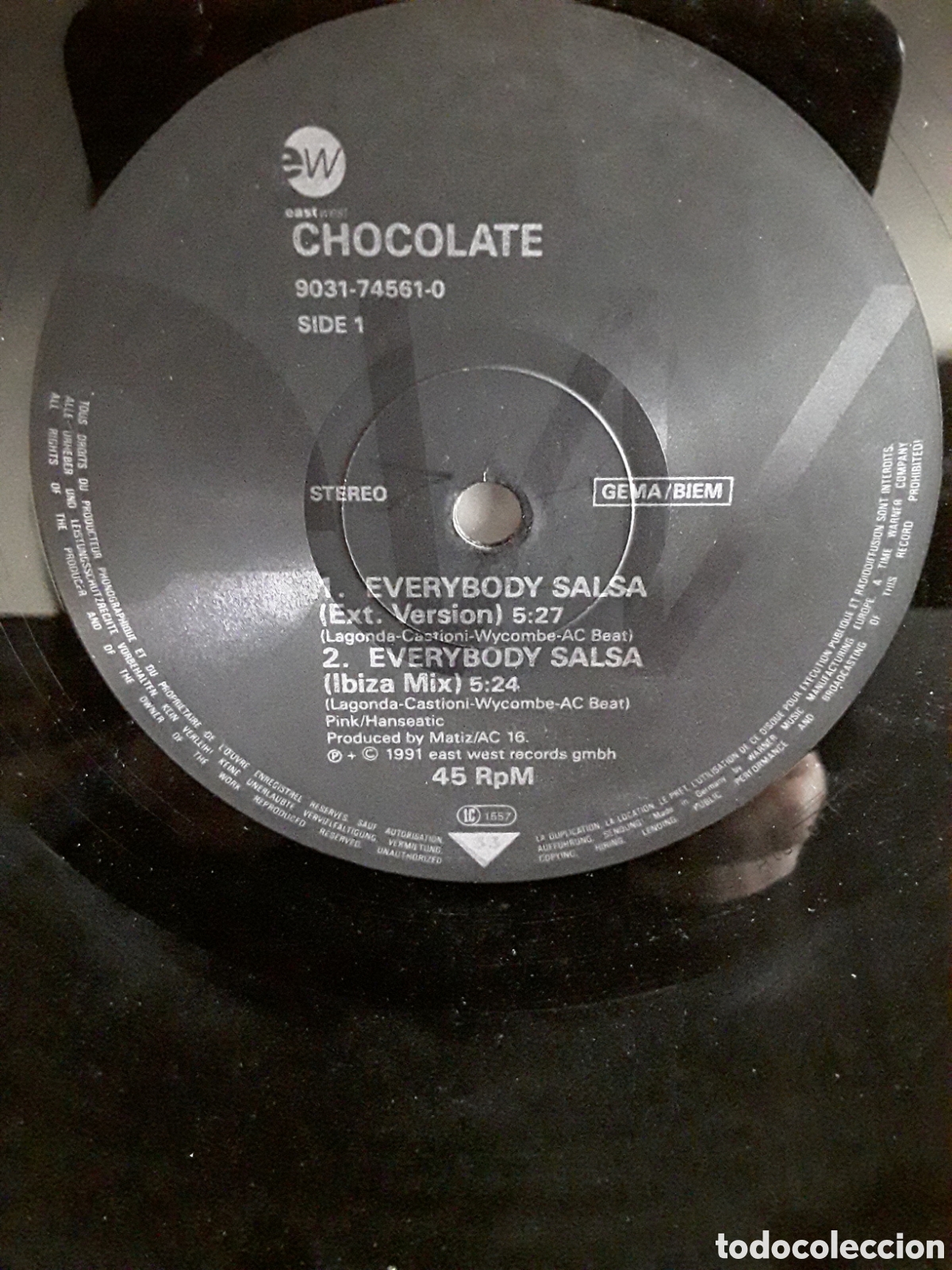 Discos de vinilo: Chocolate &lrm;&ndash; Everybody Salsa - Foto 1