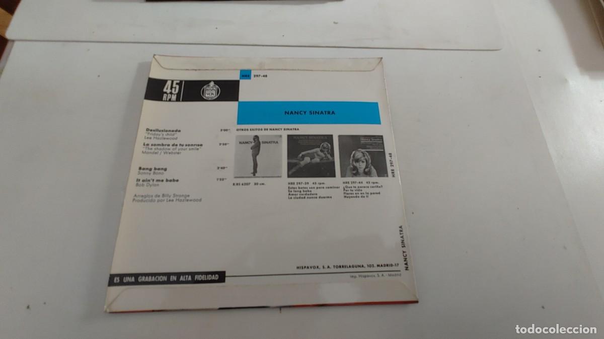 Discos de vinilo: NANCY SINATRA-EP LA SOMBRA DE TU SONRISA +3 - Foto 2