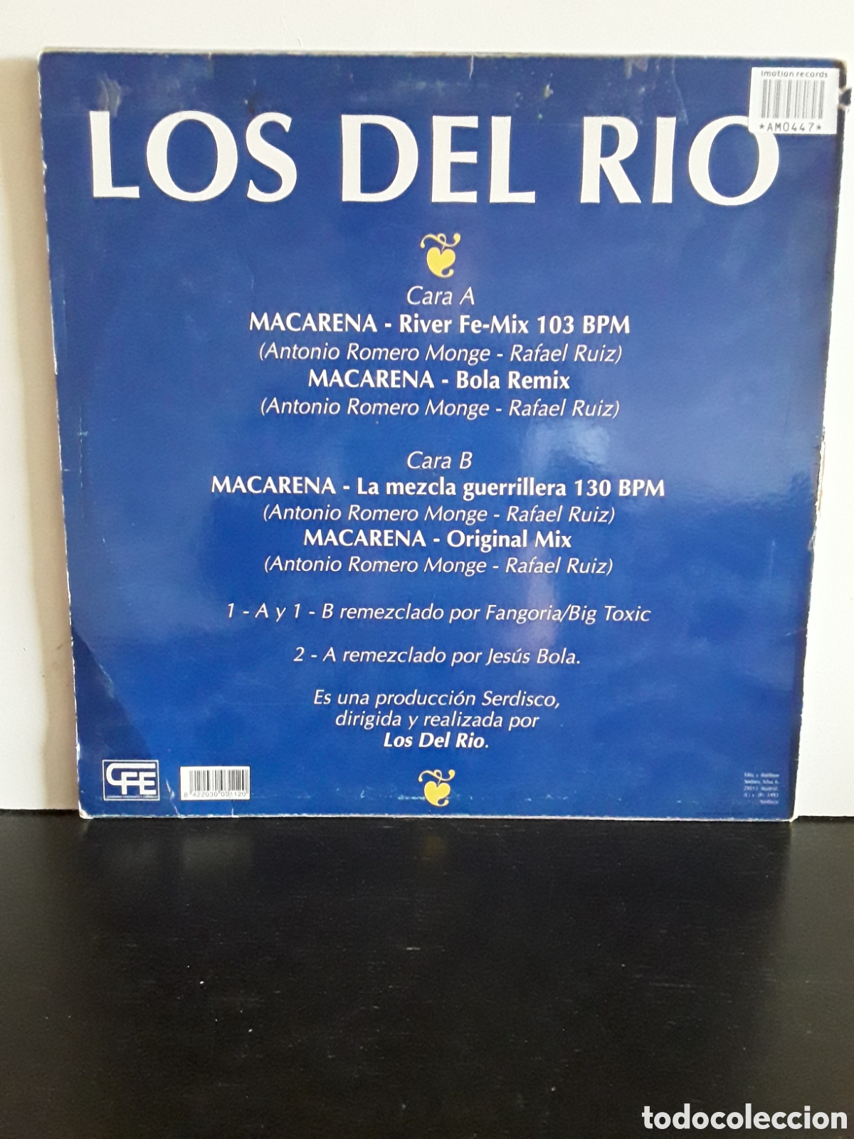 Discos de vinilo: Los Del Rio &lrm;&ndash; Macarena (Version Maquina) - Foto 2