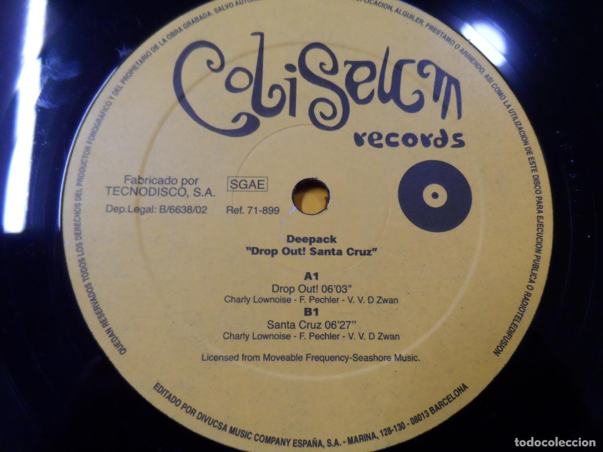 Discos de vinilo: DEEPACK - DROP OUT! / SANTA CRUZ - Foto 3
