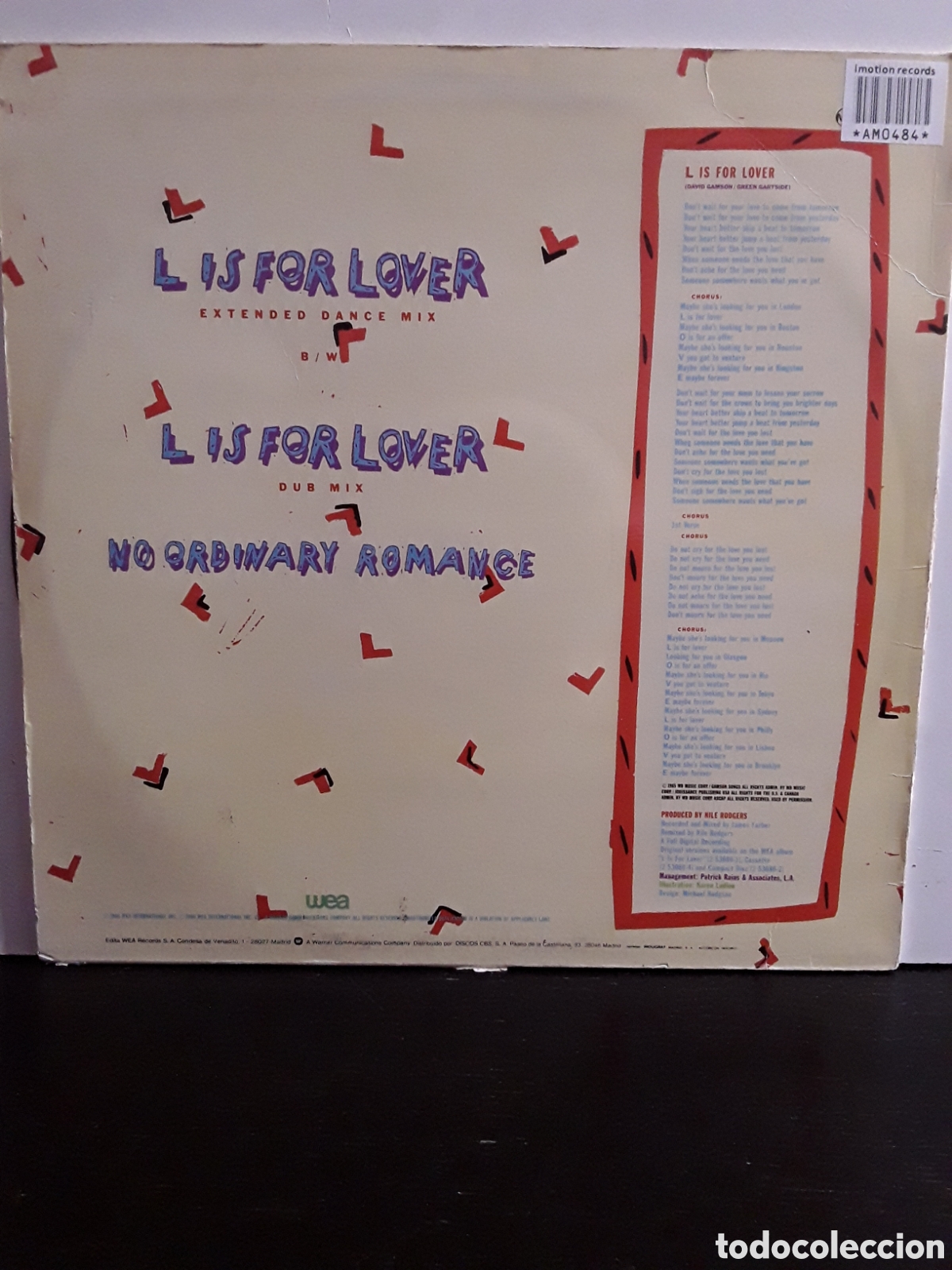 Discos de vinilo: Al Jarreau &lrm;&ndash; L Is For Love - Foto 2