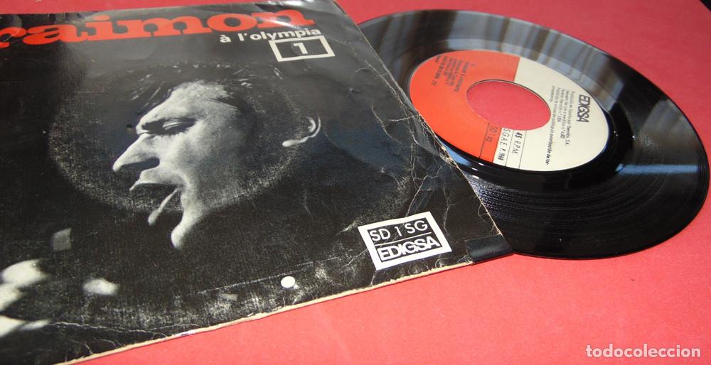 Discos de vinilo: RAIMON - A L &acute;OLYMPIA - RARO SINGLE 1968 - Foto 3