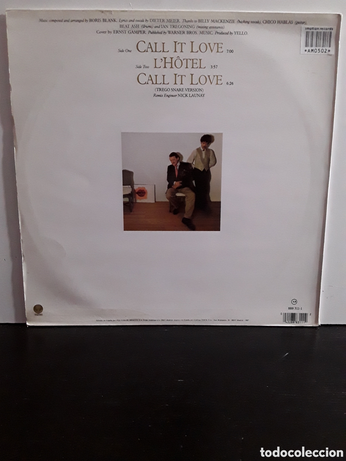 Discos de vinilo: Yello &lrm;&ndash; Call It Love - Foto 2