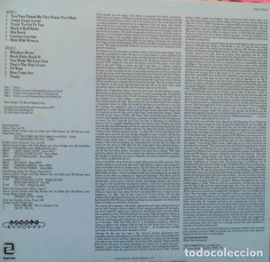 Discos de vinilo: Johnny Carroll &ndash; Crazy Hot Rock - Foto 2