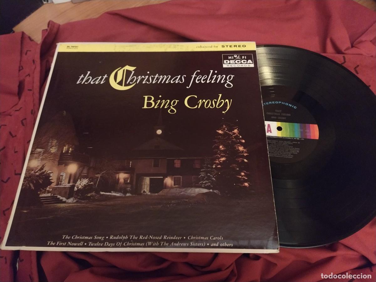 Discos de vinilo: Bing Crosby &ndash; That Christmas Feeling lp decca. uS - Foto 1