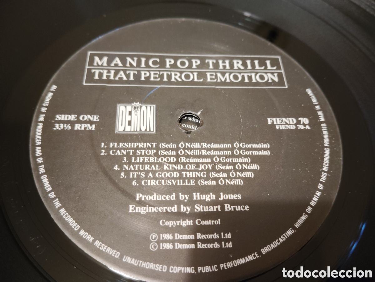 Discos de vinilo: MANIC POP THRILL - THAT POP THRILL , 1986 - Foto 4