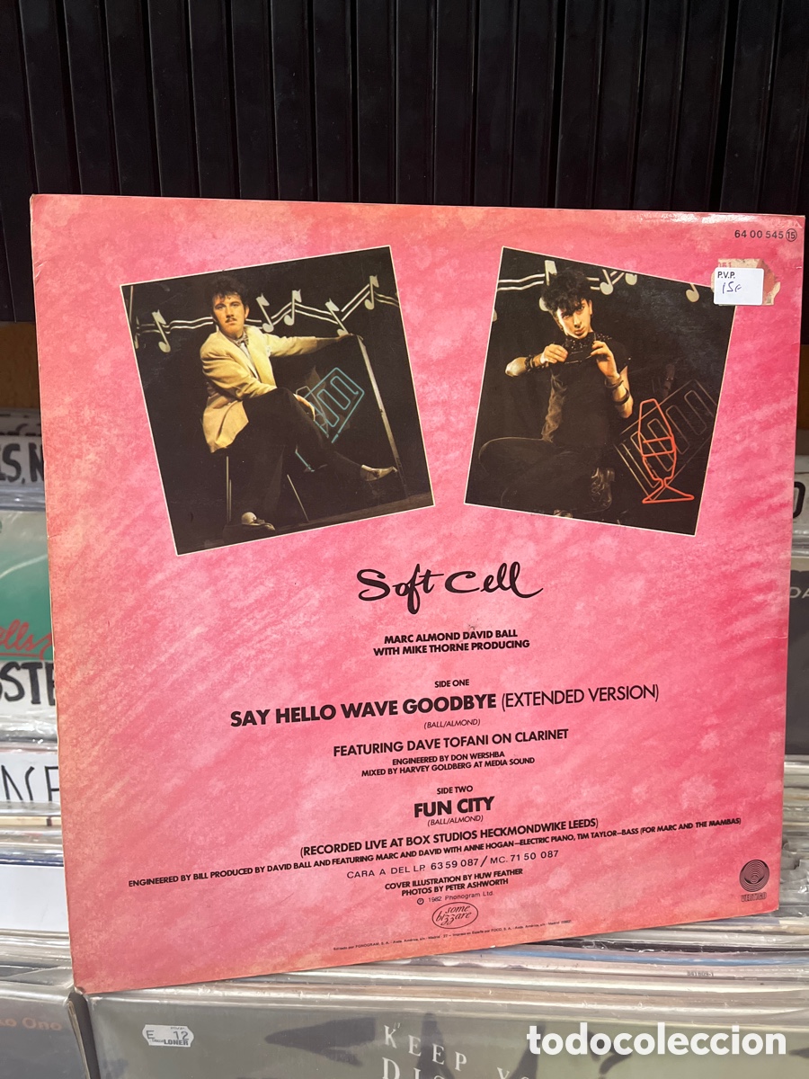 Discos de vinilo: Soft cell say hello wave goodbye - Foto 2