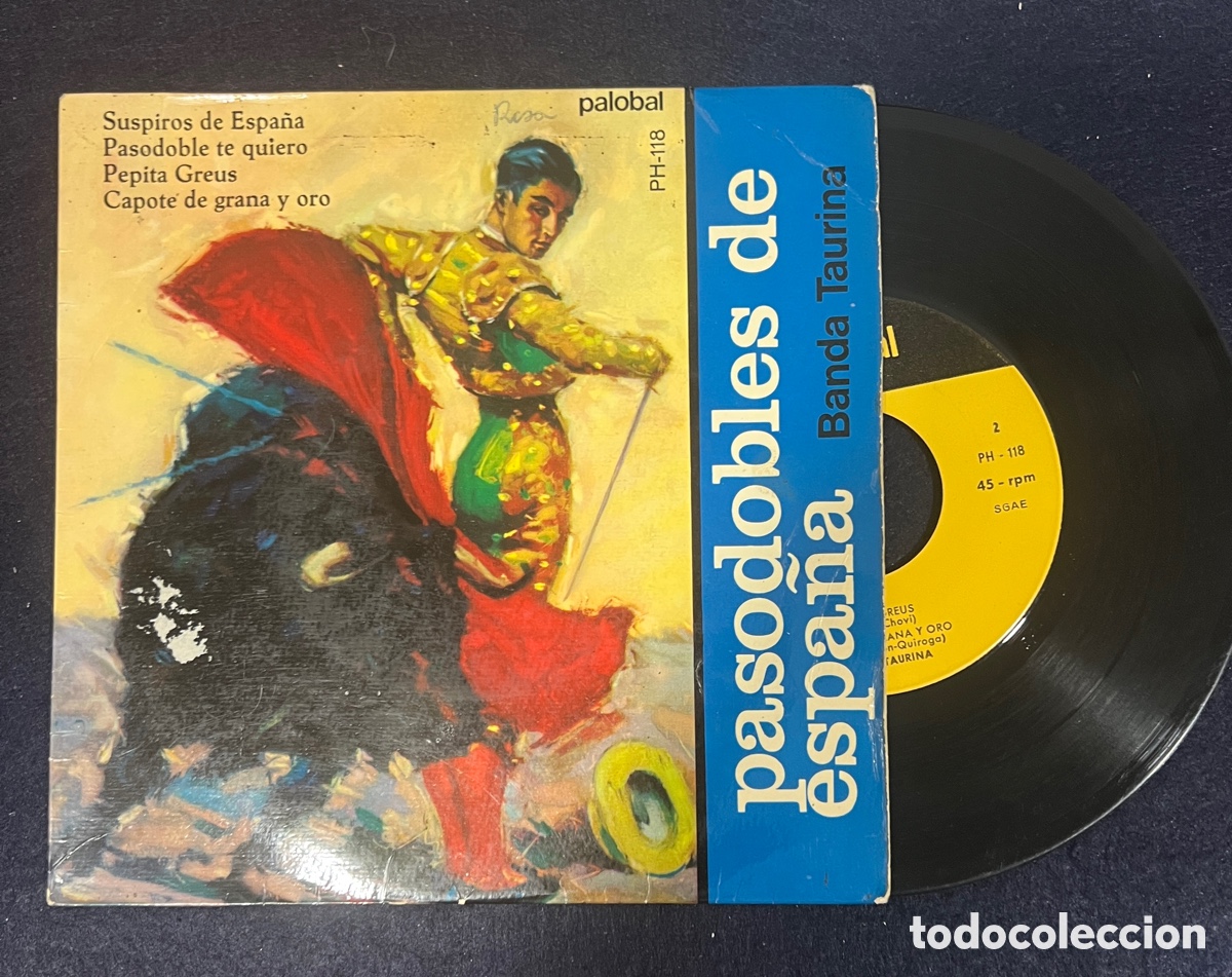 Discos de vinilo: Paso dobles de Espa&ntilde;a taurina - Foto 1