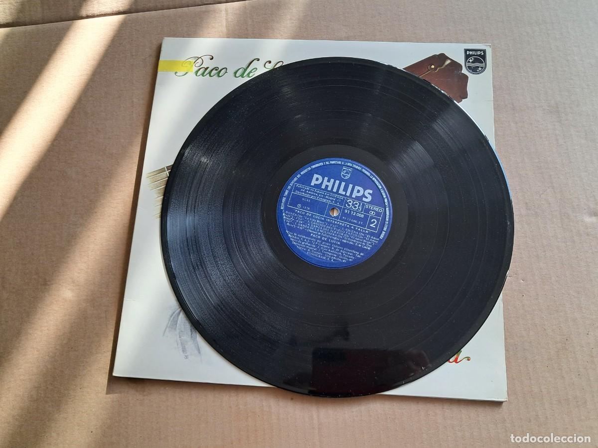 Discos de vinilo: PACO DE LUCIA - INTERPRETA A MANUEL DE FALLA LP 1978 GATEFOLD - Foto 3