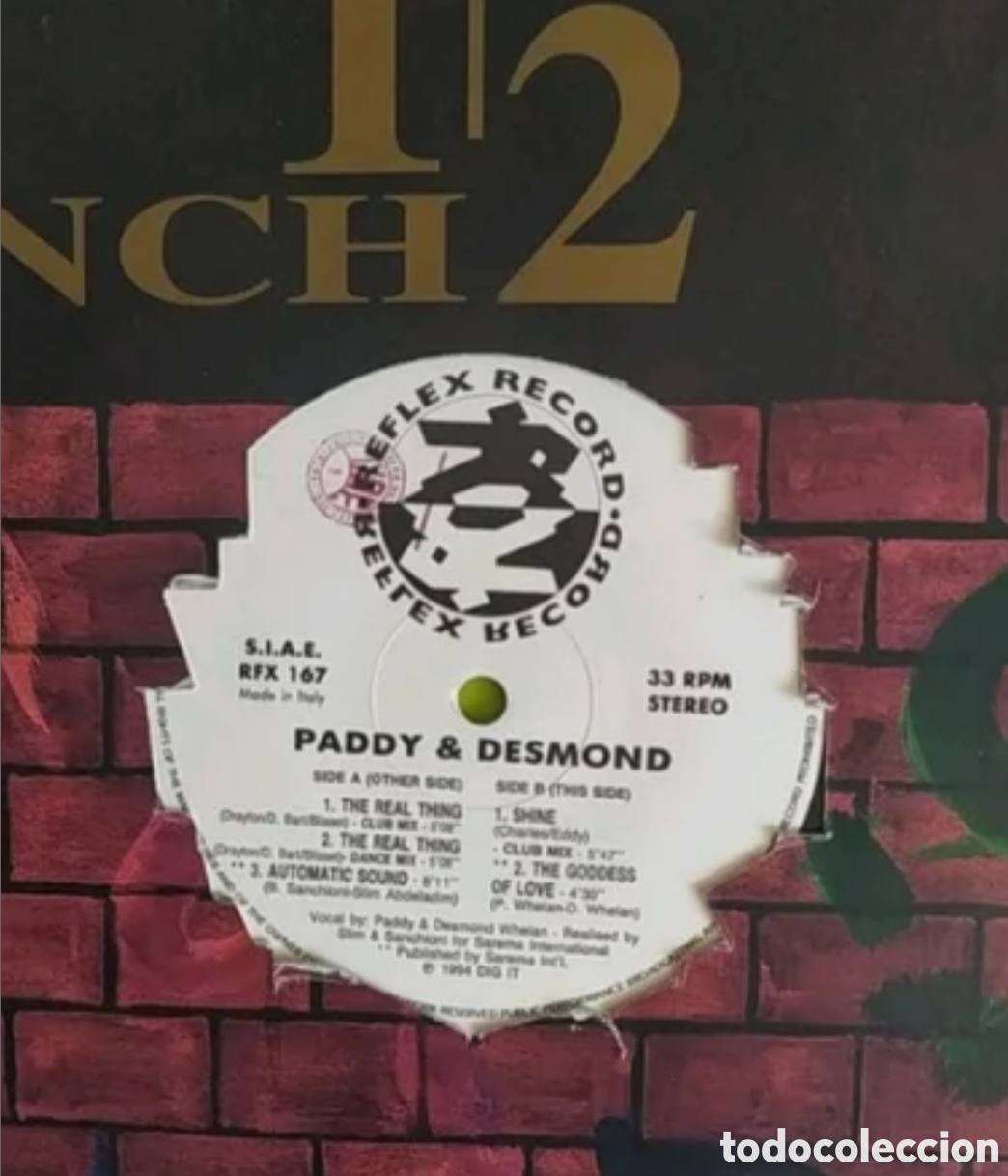 Discos de vinilo: Maxi single Paddy & Desmond. The Real Thing - Foto 3