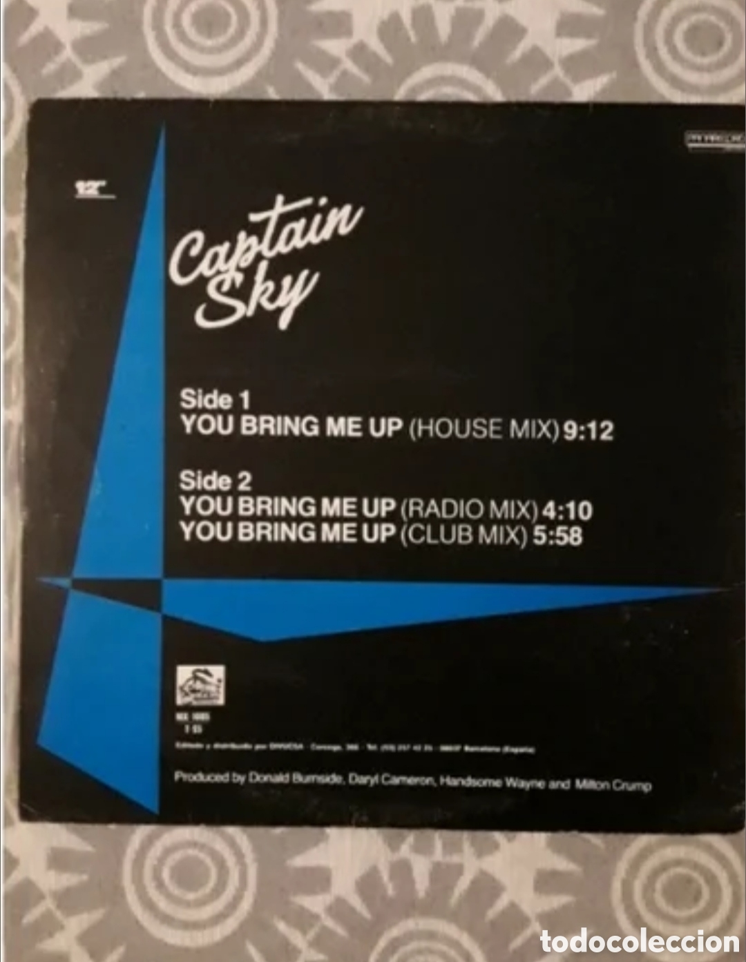 Discos de vinilo: Maxi single Captain Sky. You bring me up - Foto 2