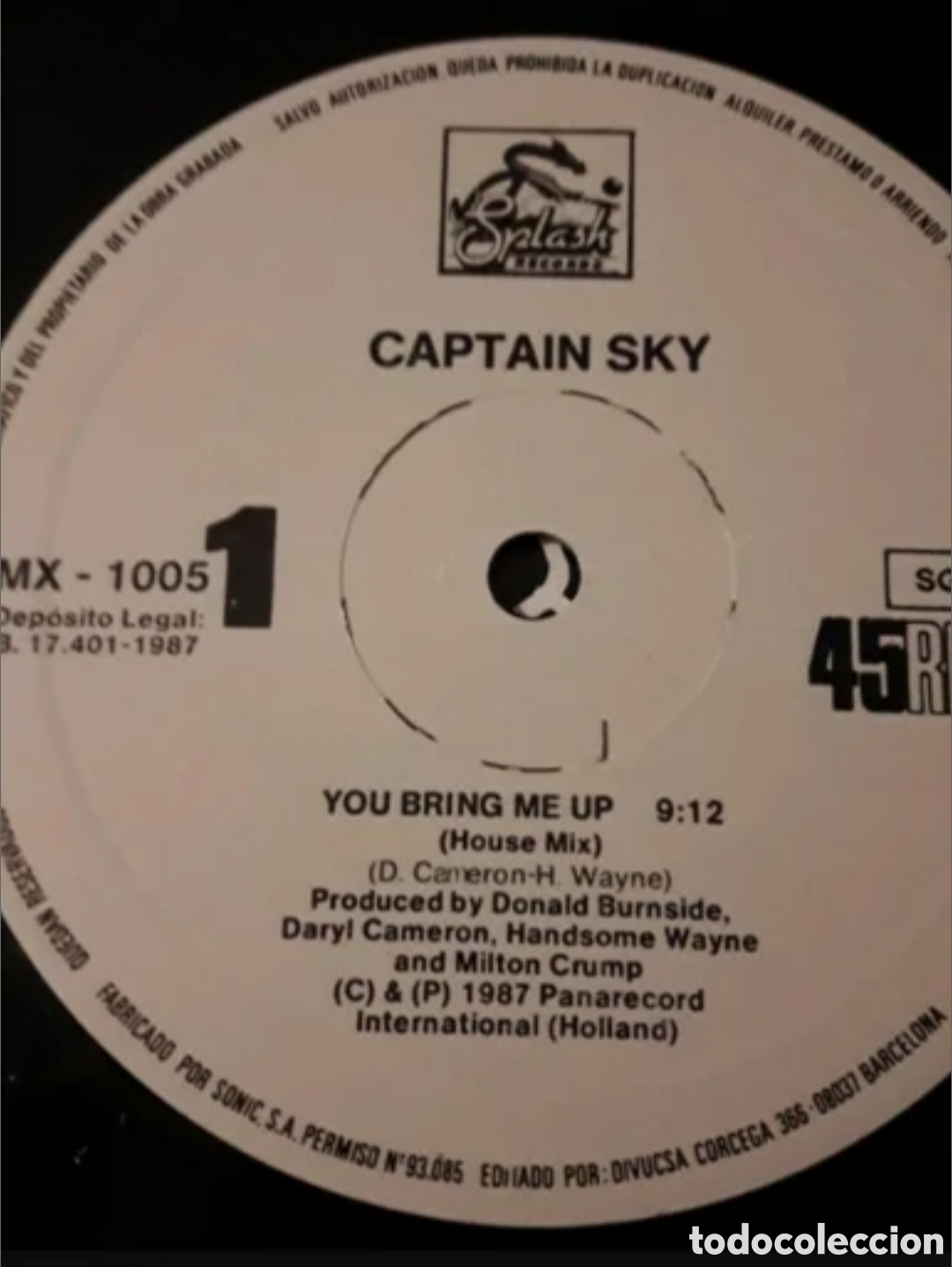 Discos de vinilo: Maxi single Captain Sky. You bring me up - Foto 3