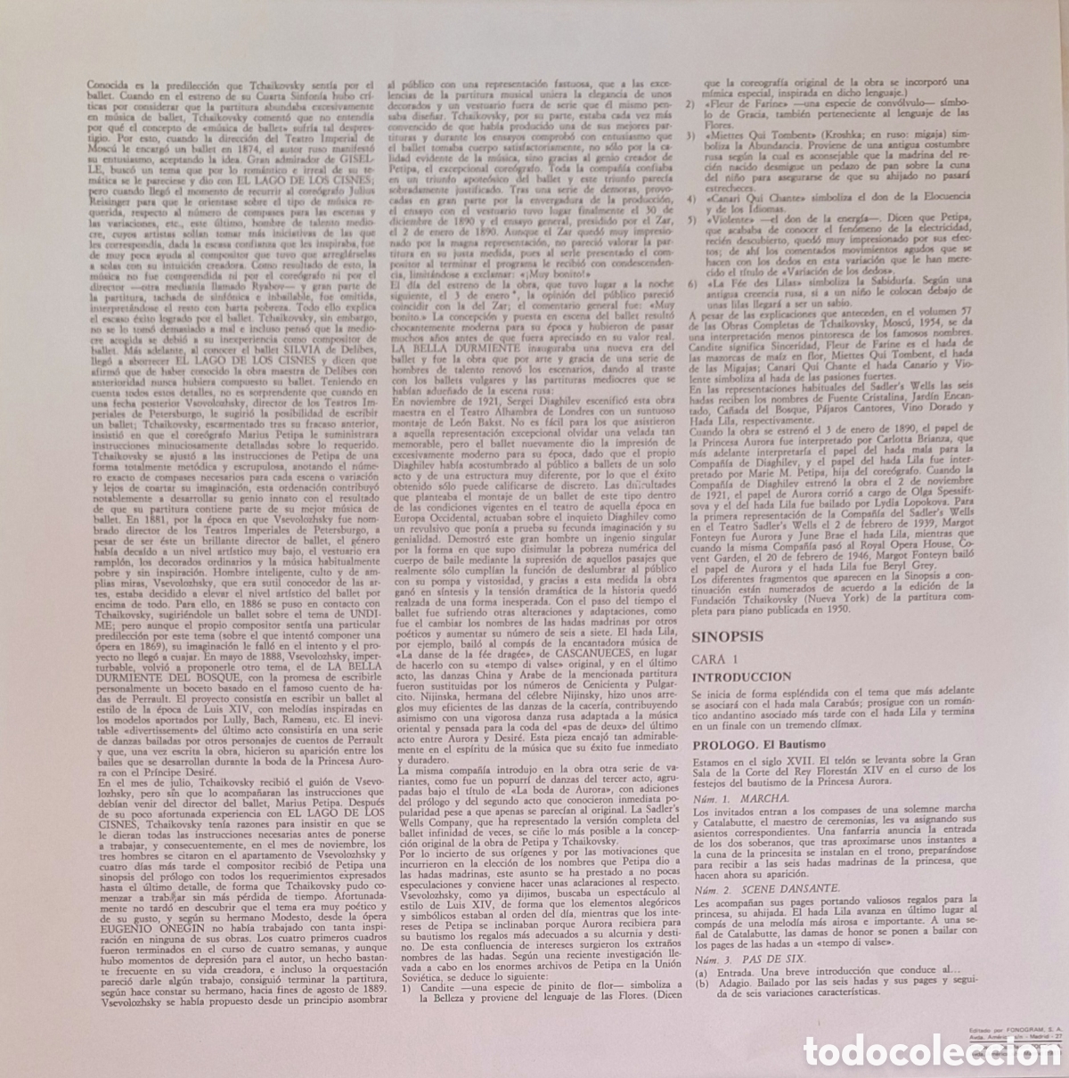 Discos de vinilo: Caja La Bella durmiente. Tchaikovsky. Dtor: Ansermet. - Foto 2