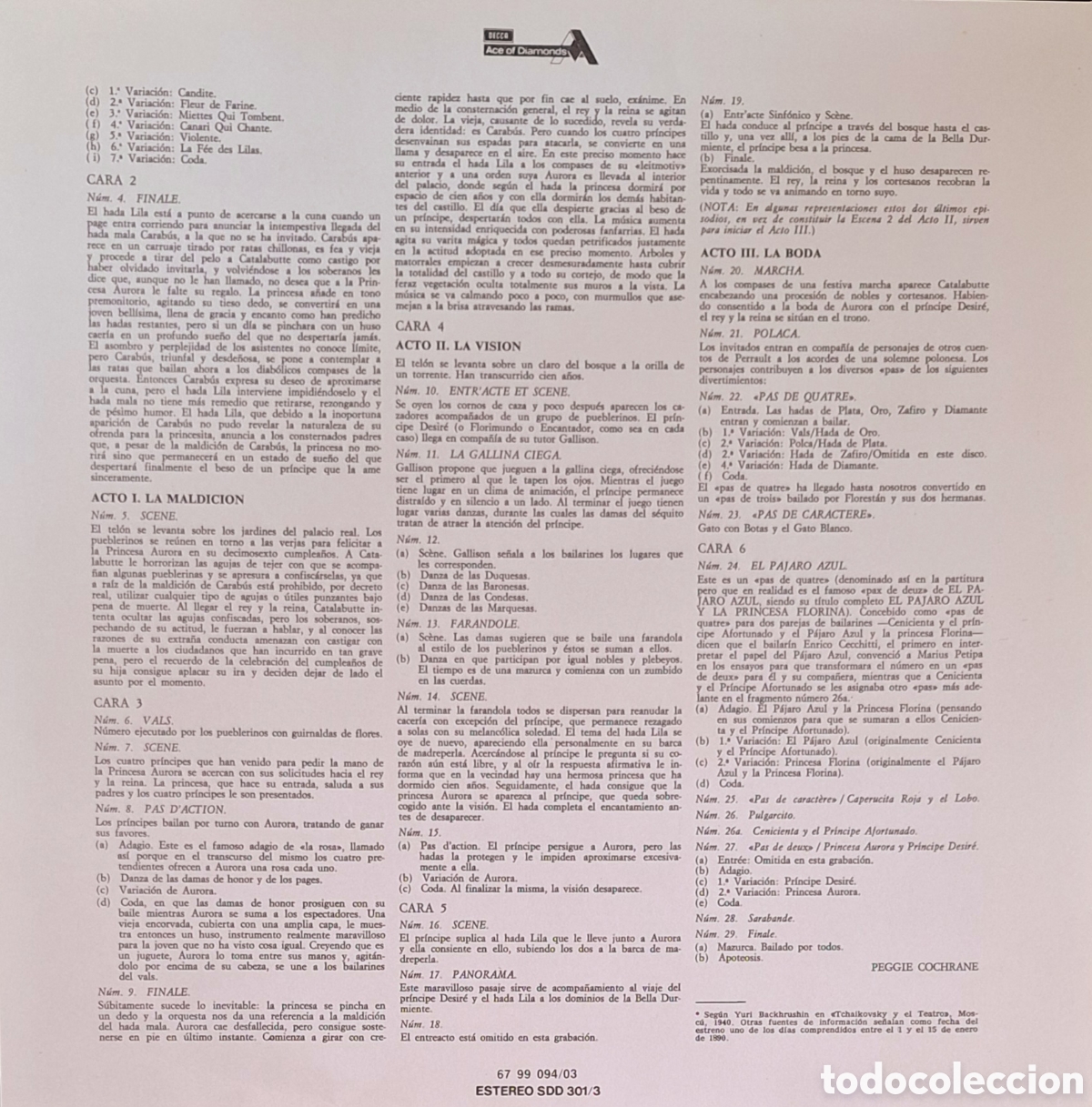 Discos de vinilo: Caja La Bella durmiente. Tchaikovsky. Dtor: Ansermet. - Foto 3