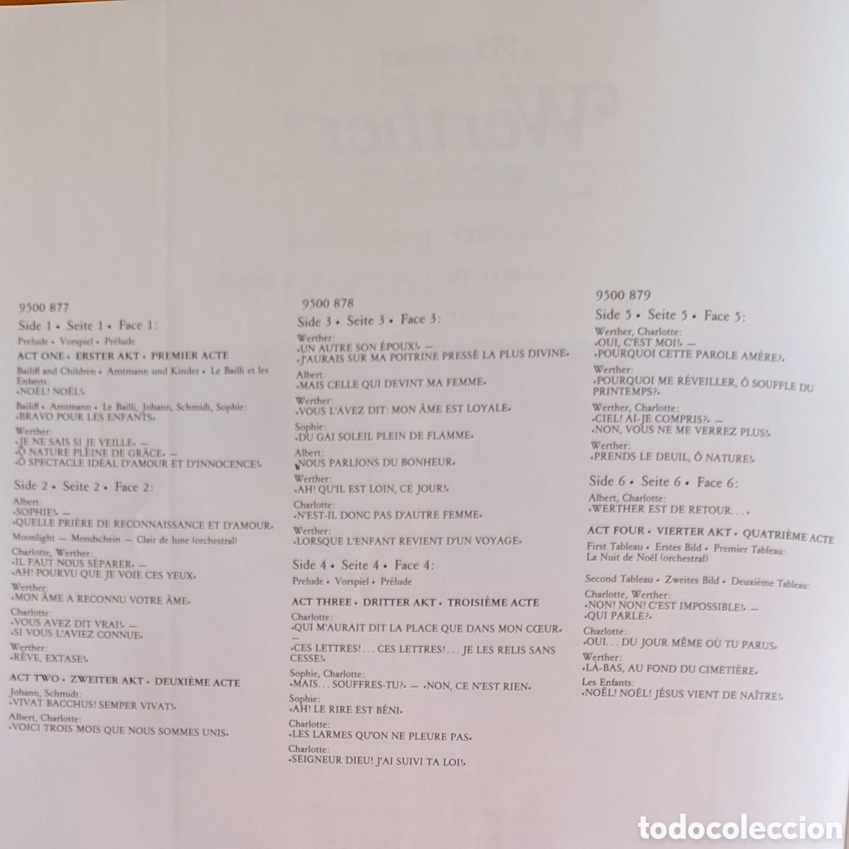 Discos de vinilo: Caja Werther. Massenet. Dtor: Davis - Foto 4