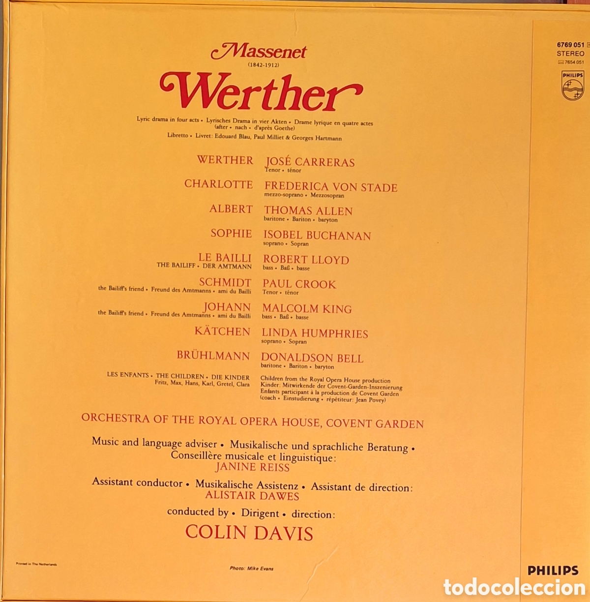 Discos de vinilo: Caja Werther. Massenet. Dtor: Davis - Foto 5