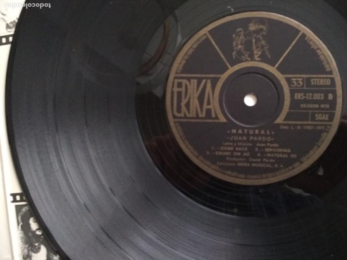Discos de vinilo: JUAN PARDO NATURAL. CON CHRIS SPEDDING - Foto 4