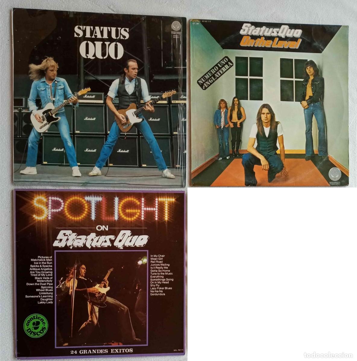 Discos de vinilo: STATUS QUO - 2 discos LPs y 1 disco doble LP - Foto 1