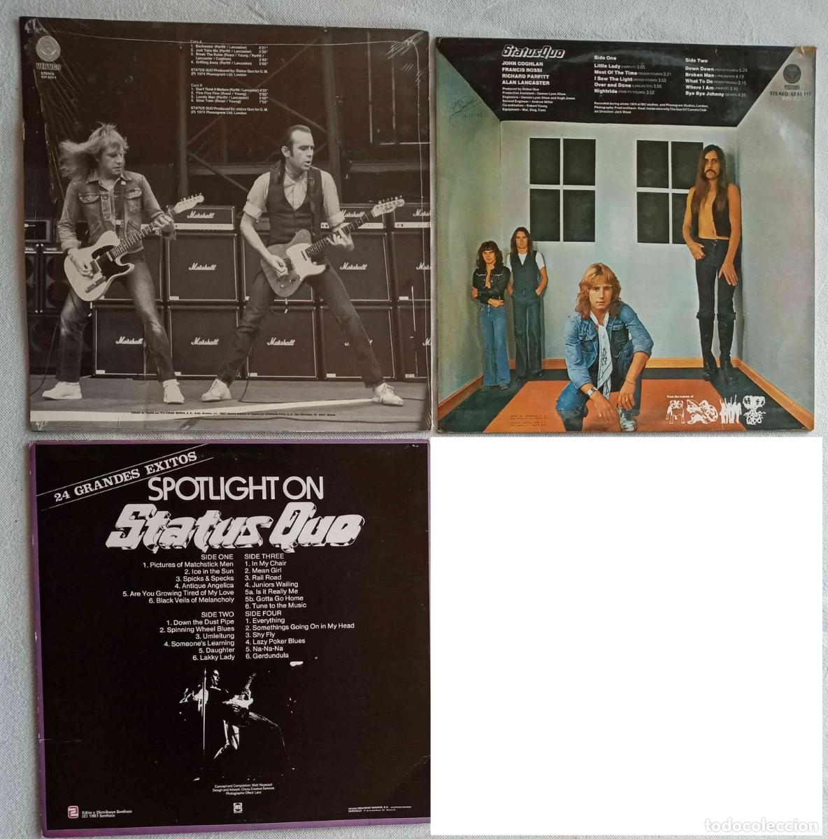 Discos de vinilo: STATUS QUO - 2 discos LPs y 1 disco doble LP - Foto 2