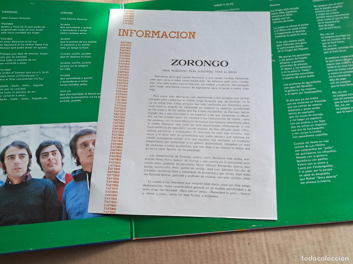 Discos de vinilo: ZORONGO - ZORONGO LP 1975 GATEFOLD - Foto 3