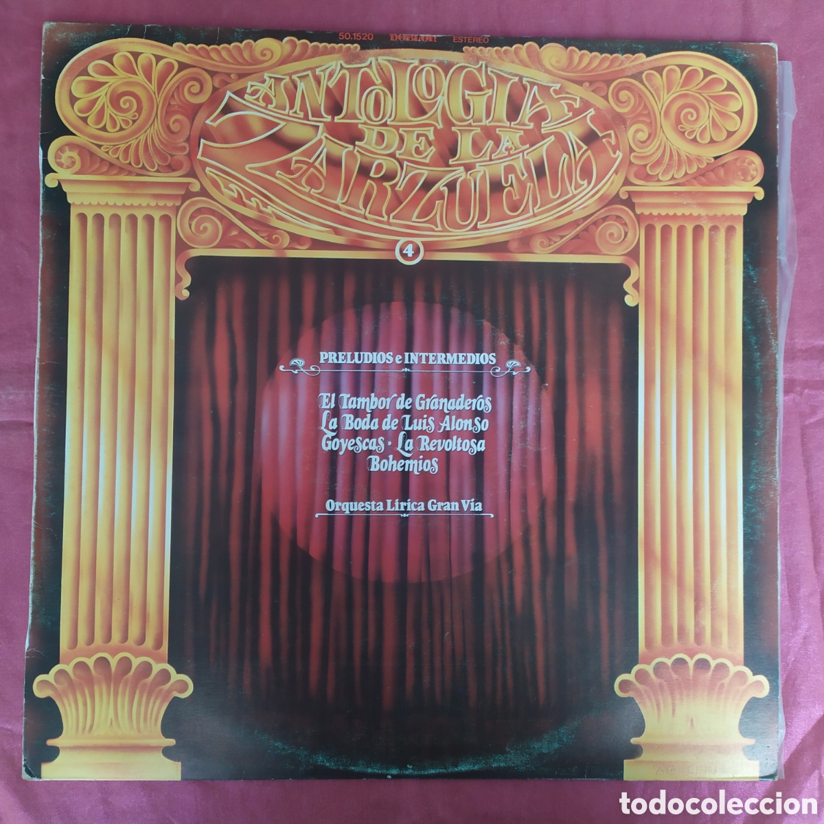 Disques de vinyle: Antolog&iacute;a de la Zarzuela volumen 4