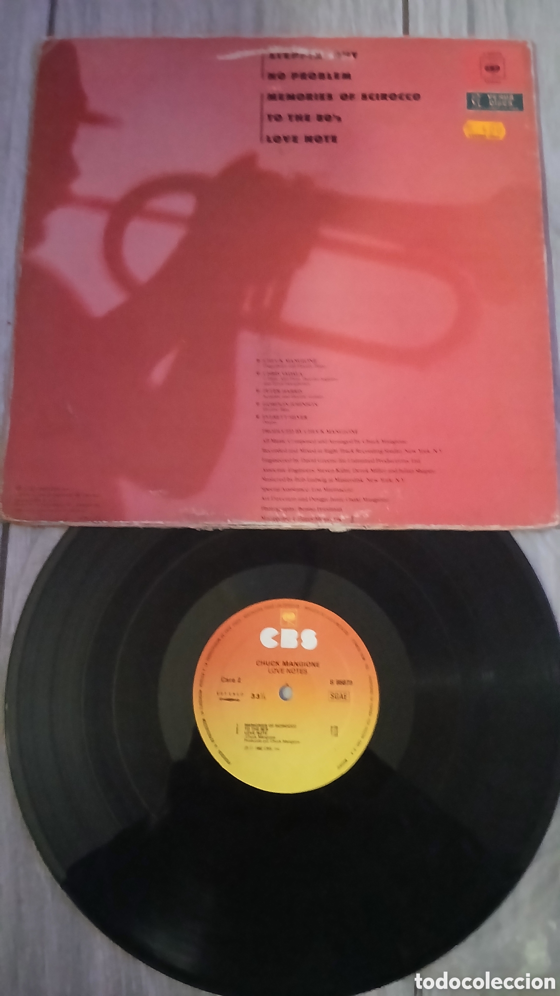 Discos de vinilo: CHUCK MANGIONE-LOVE NOTES- SPAIN/CBS -LP- IBARS - Foto 2