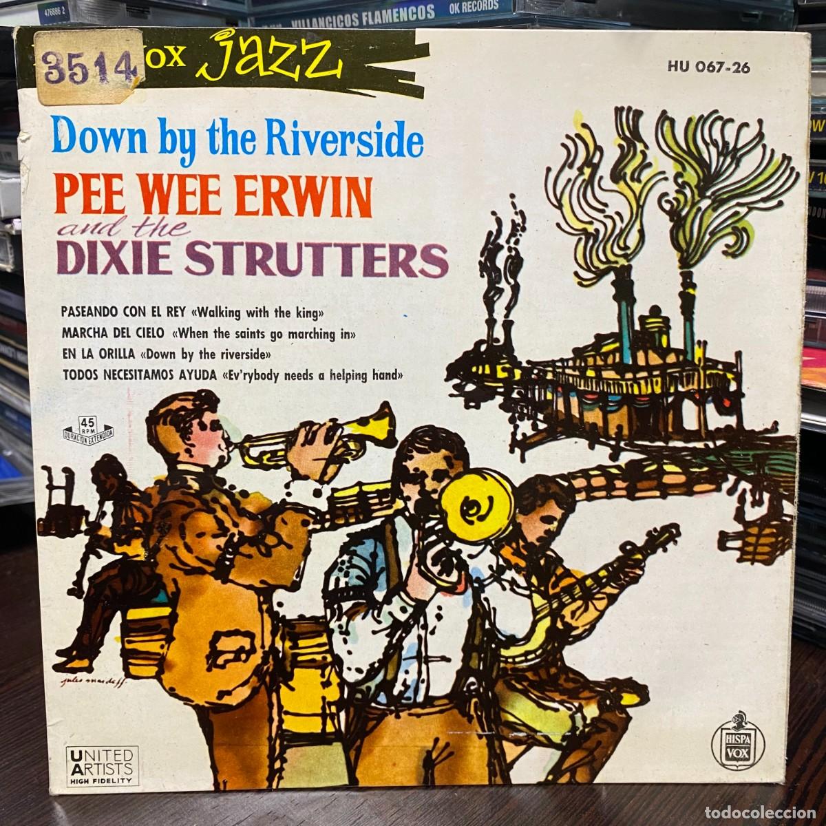Discos de vinilo: Pee Wee Erwins Dixie Strutters - Down By The Riverside (7&rdquo;, EP, Mono) - Foto 1