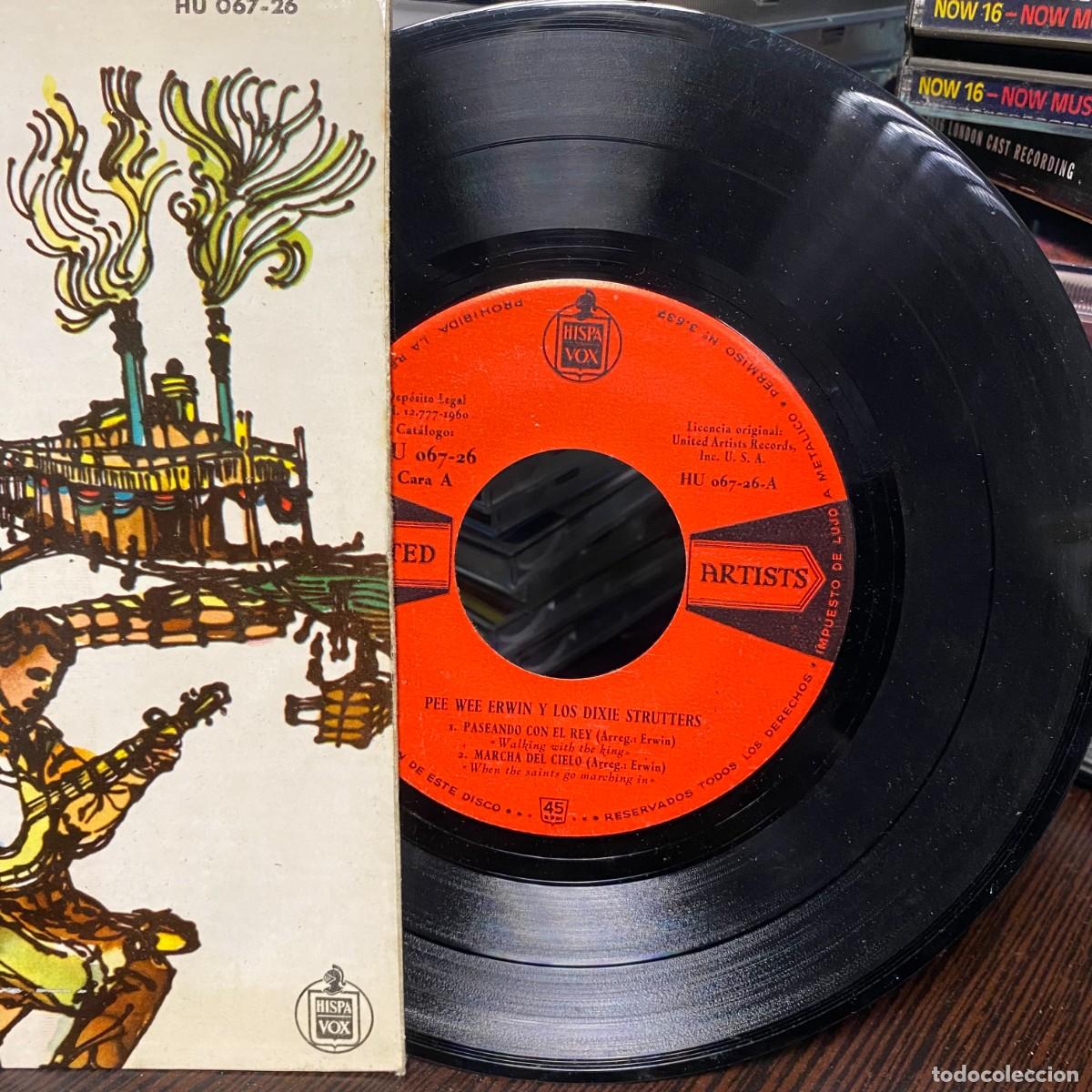Discos de vinilo: Pee Wee Erwins Dixie Strutters - Down By The Riverside (7&rdquo;, EP, Mono) - Foto 3