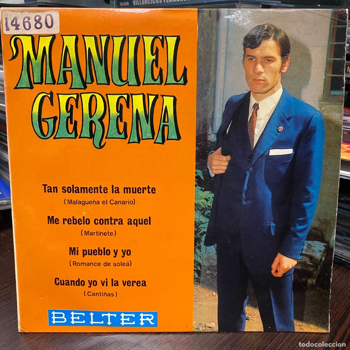 Discos de vinilo: Manuel Gerena - Tan Solamente La Muerte (7&rdquo;, EP) - Foto 1