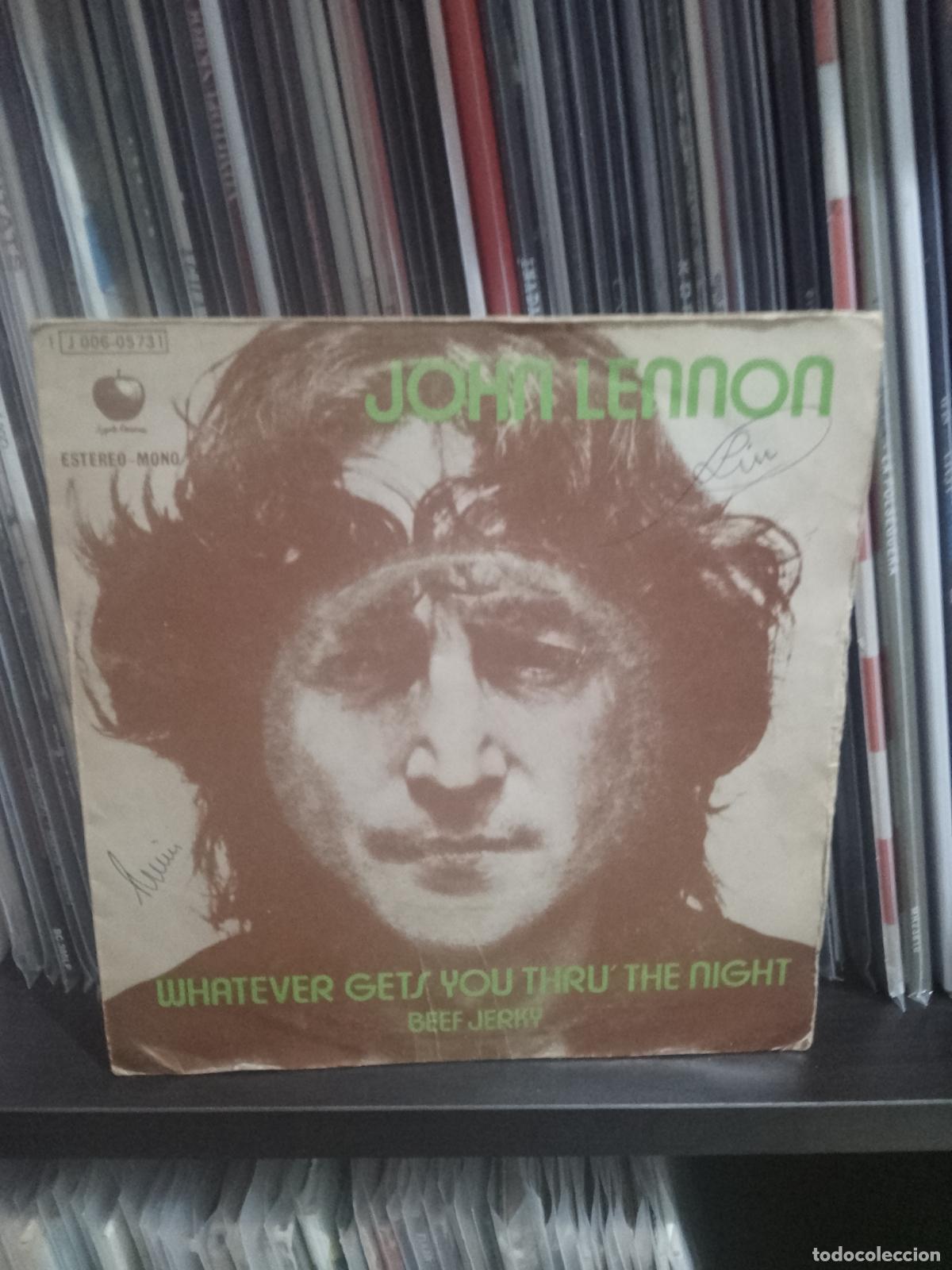 Discos de vinilo: John Lennon &lrm;&ndash; Whatever Gets You Thru The Night 7&rdquo; - Foto 1