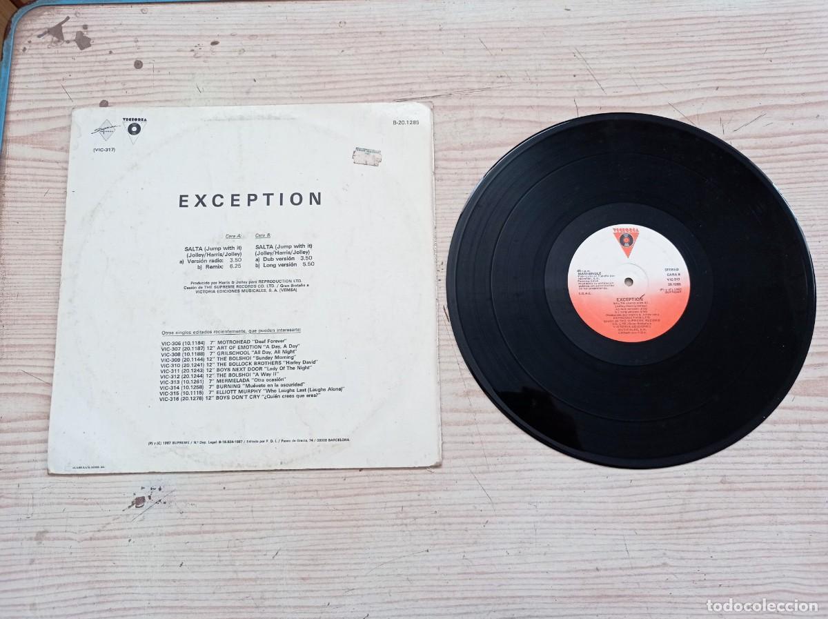 Discos de vinilo: Exception - Salta - Jump With It - Maxi Single - Foto 2