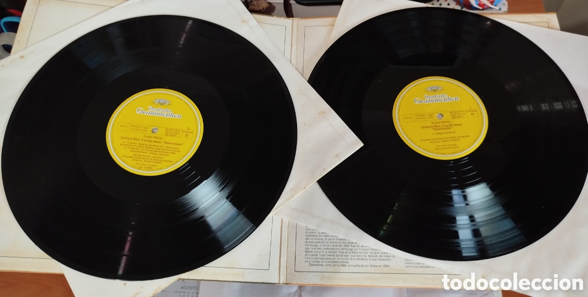 Discos de vinilo: Gustav Mahler - Symphony num. 2. Doble LP - Foto 2