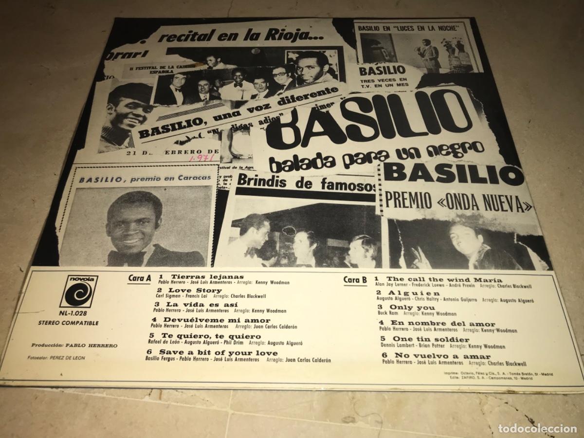 Discos de vinilo: BASILIO-ORIGINAL 1971-NOVOLA - Foto 2
