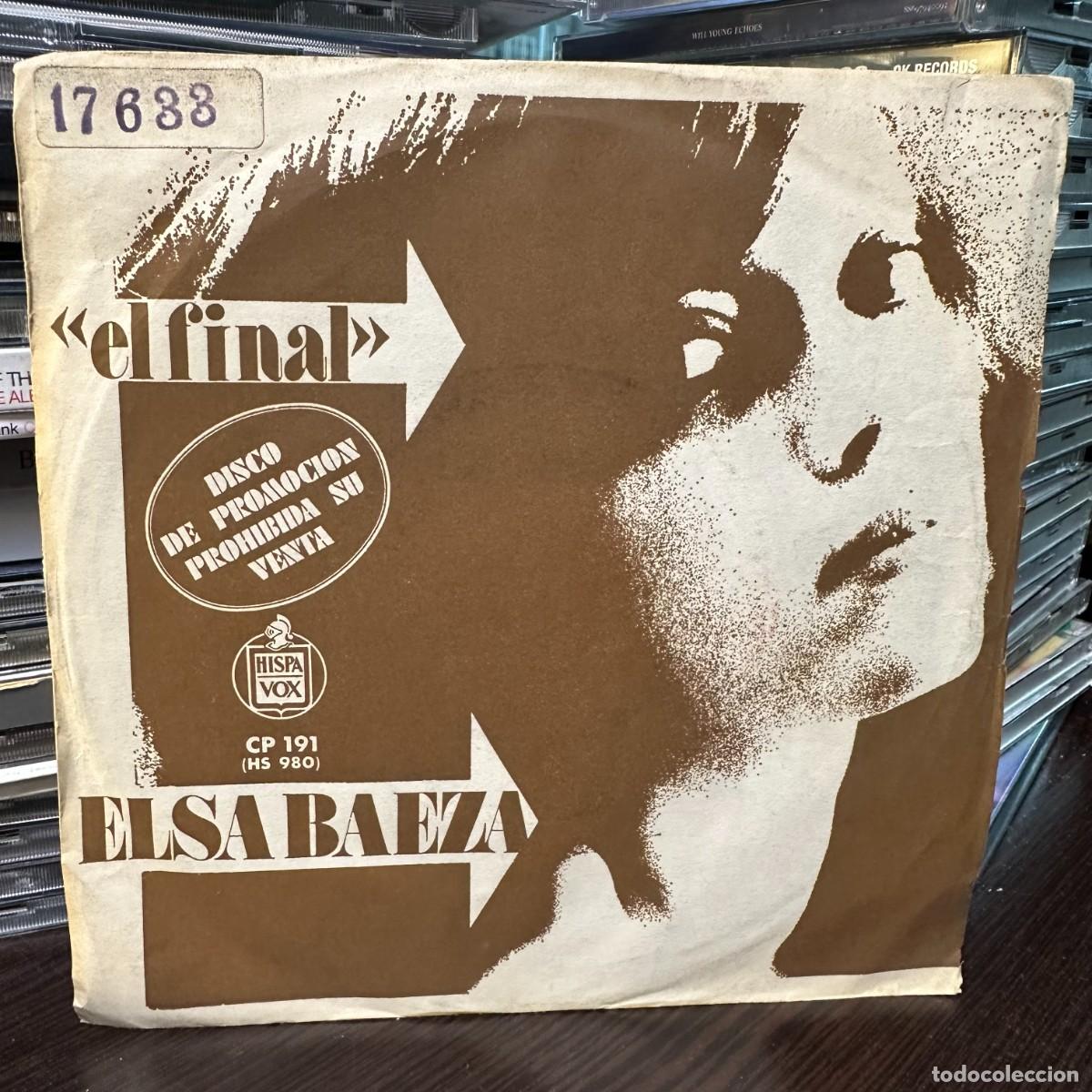 Discos de vinilo: Elsa Baeza - El Final (7&rdquo;, Single) - Foto 1