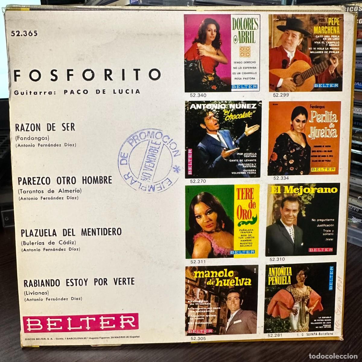 Discos de vinilo: Fosforito - Razon De Ser (7&rdquo;, EP) - Foto 2