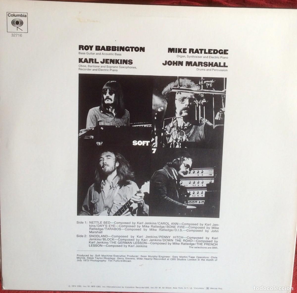 Discos de vinilo: Soft Machine - Seven 7 ////USA. 1974. Vg++/ex - Foto 3