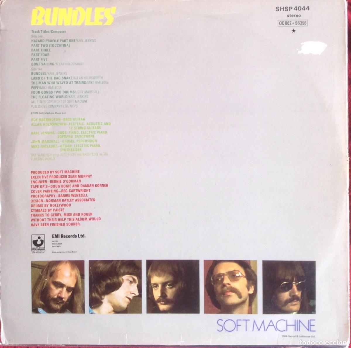 Discos de vinilo: Soft Machine - Bundles /// Edt. UK 1975) vg+ - Foto 3