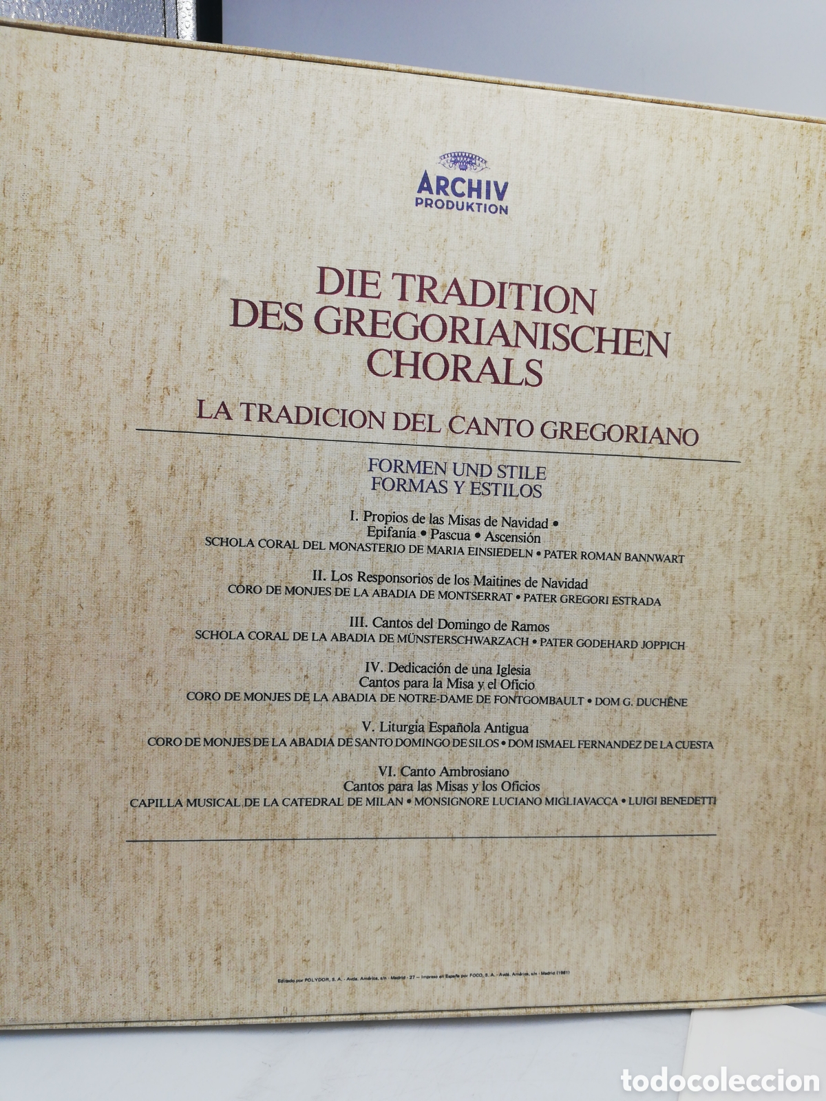 Discos de vinilo: Die Tradition Des Gregorianischen Chorals. - Foto 2