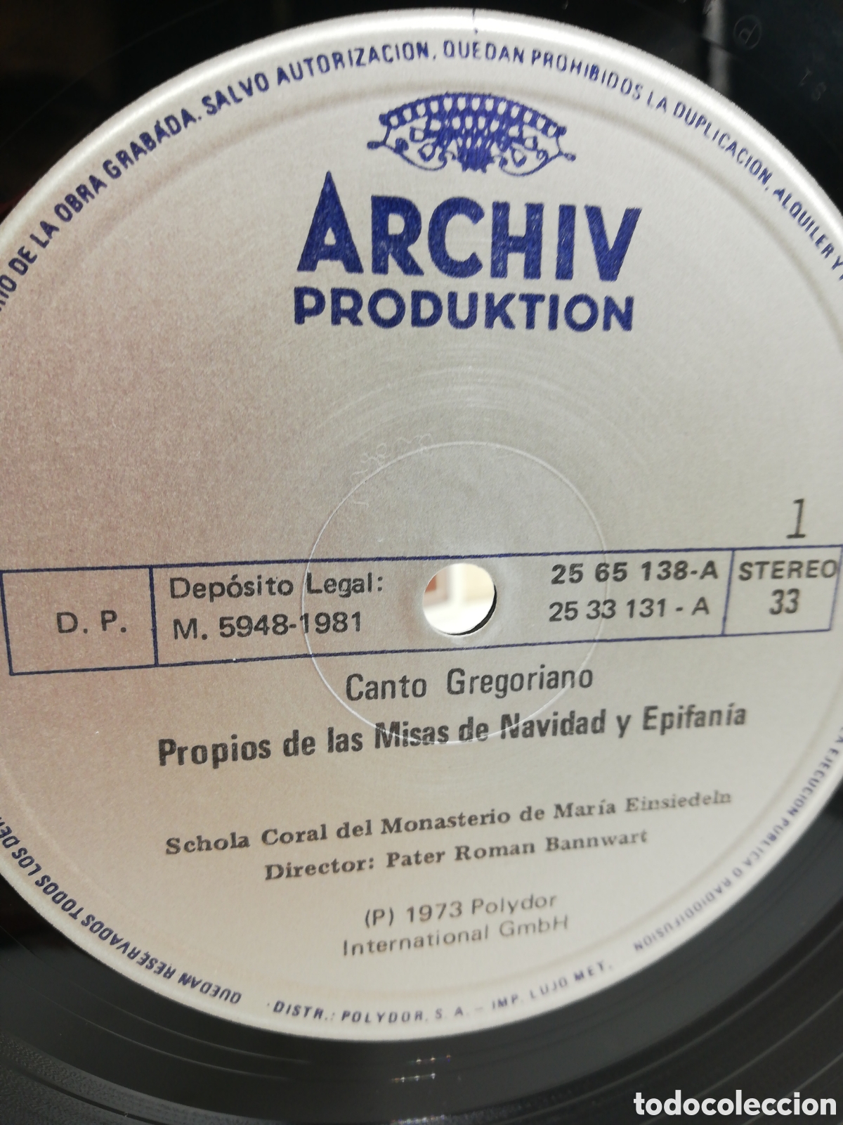 Discos de vinilo: Die Tradition Des Gregorianischen Chorals. - Foto 6