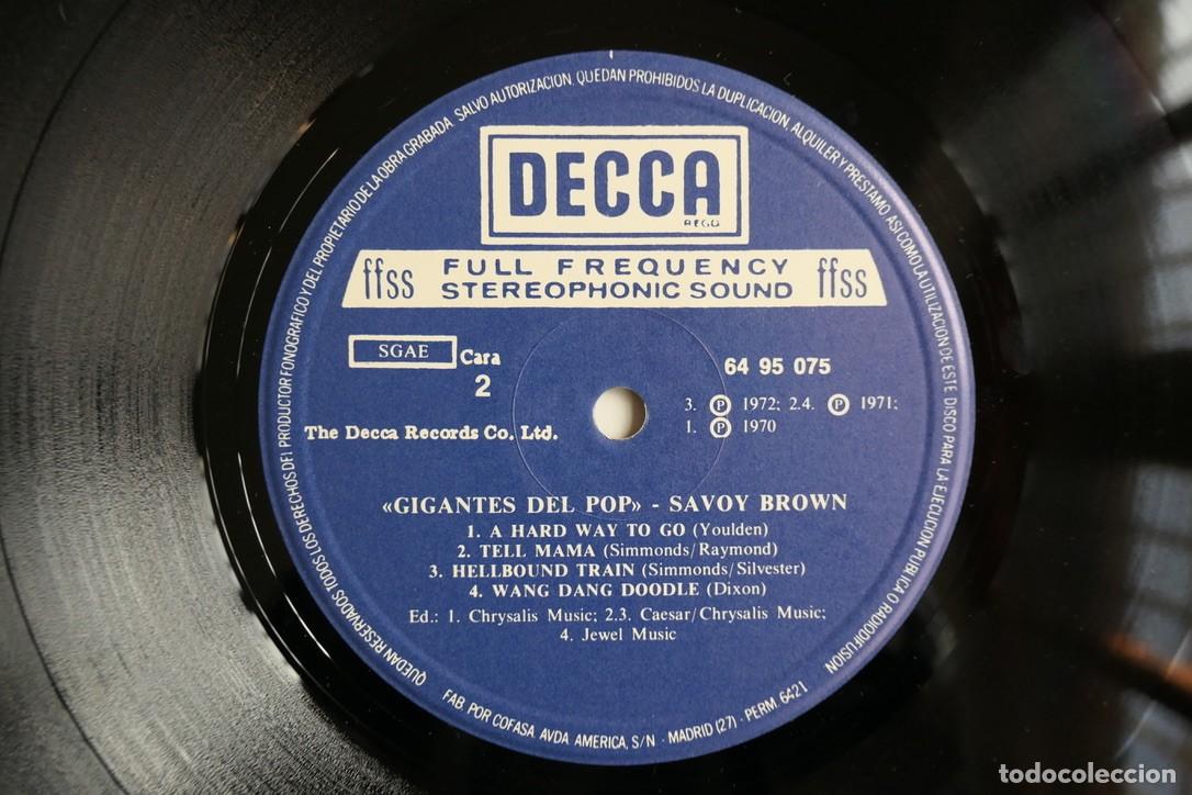 Discos de vinilo: SAVOY BROWN - GIGANTES DEL POP 1972 - Foto 4