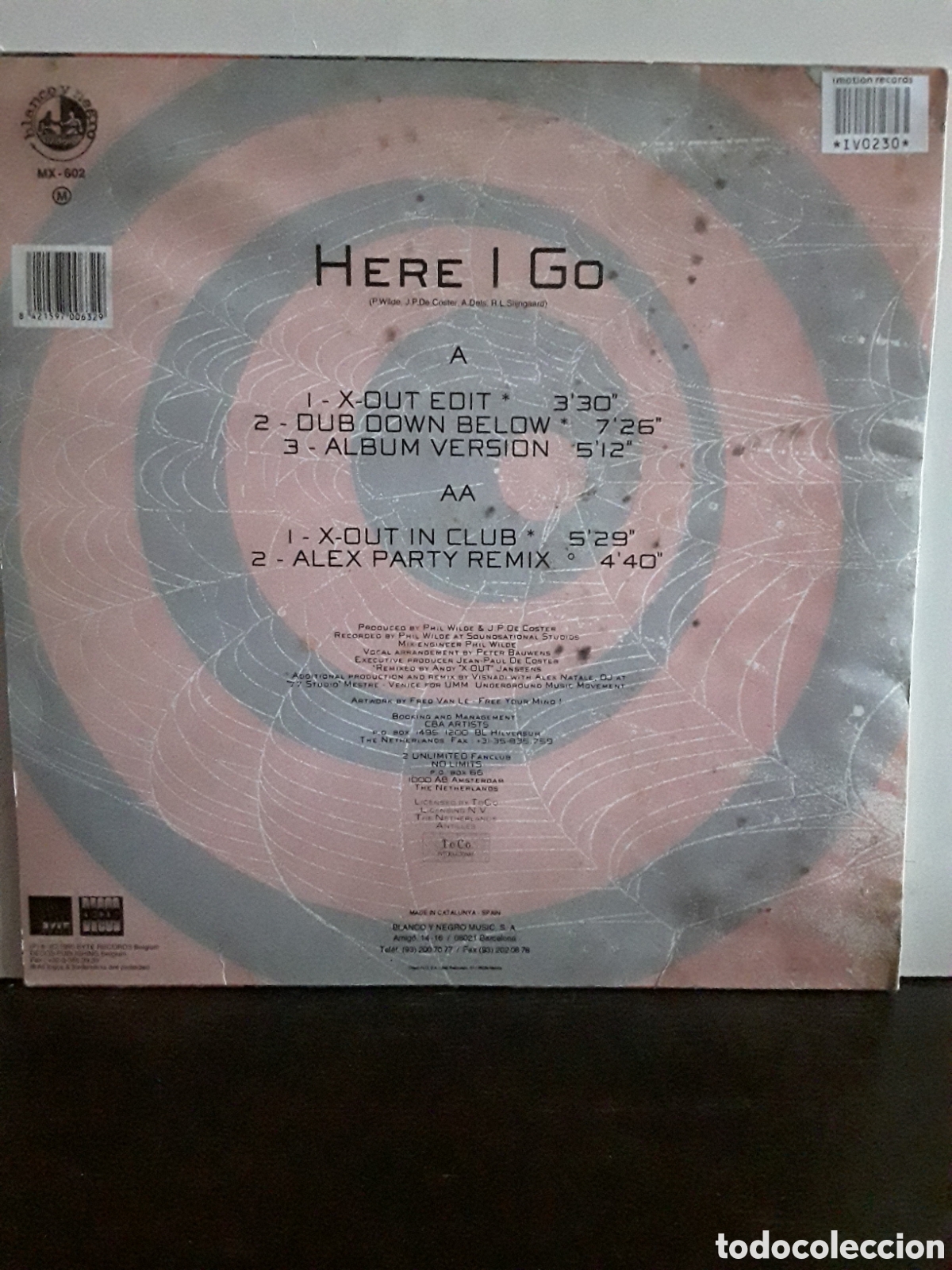 Discos de vinilo: 2 Unlimited &lrm;&ndash; Here I Go - Foto 2