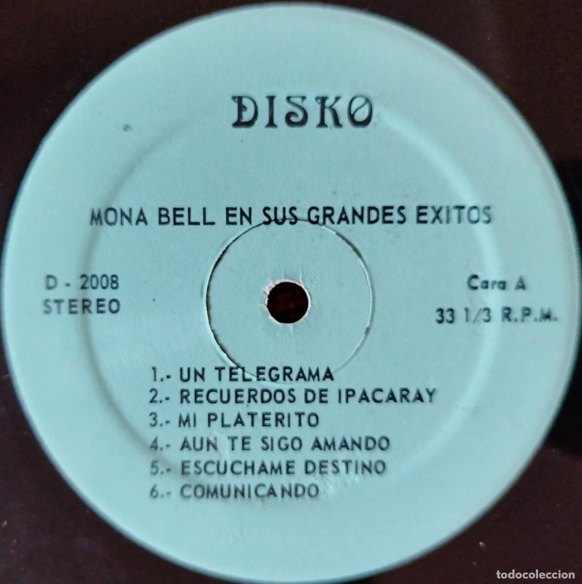 Discos de vinilo: MONNA BELL ** Y Sus Grandes Exitos ** LP VINILO - Foto 3