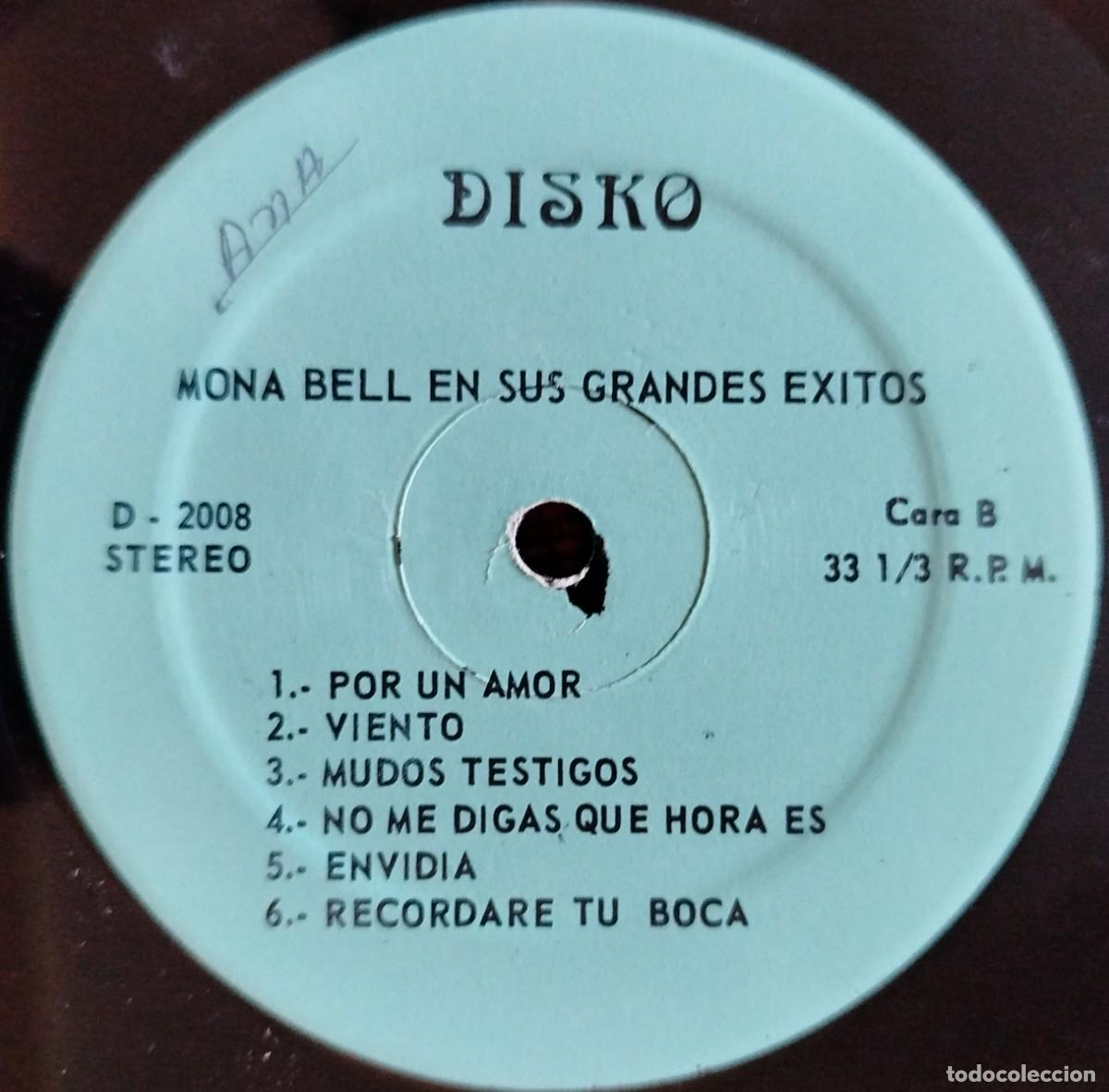 Discos de vinilo: MONNA BELL ** Y Sus Grandes Exitos ** LP VINILO - Foto 4