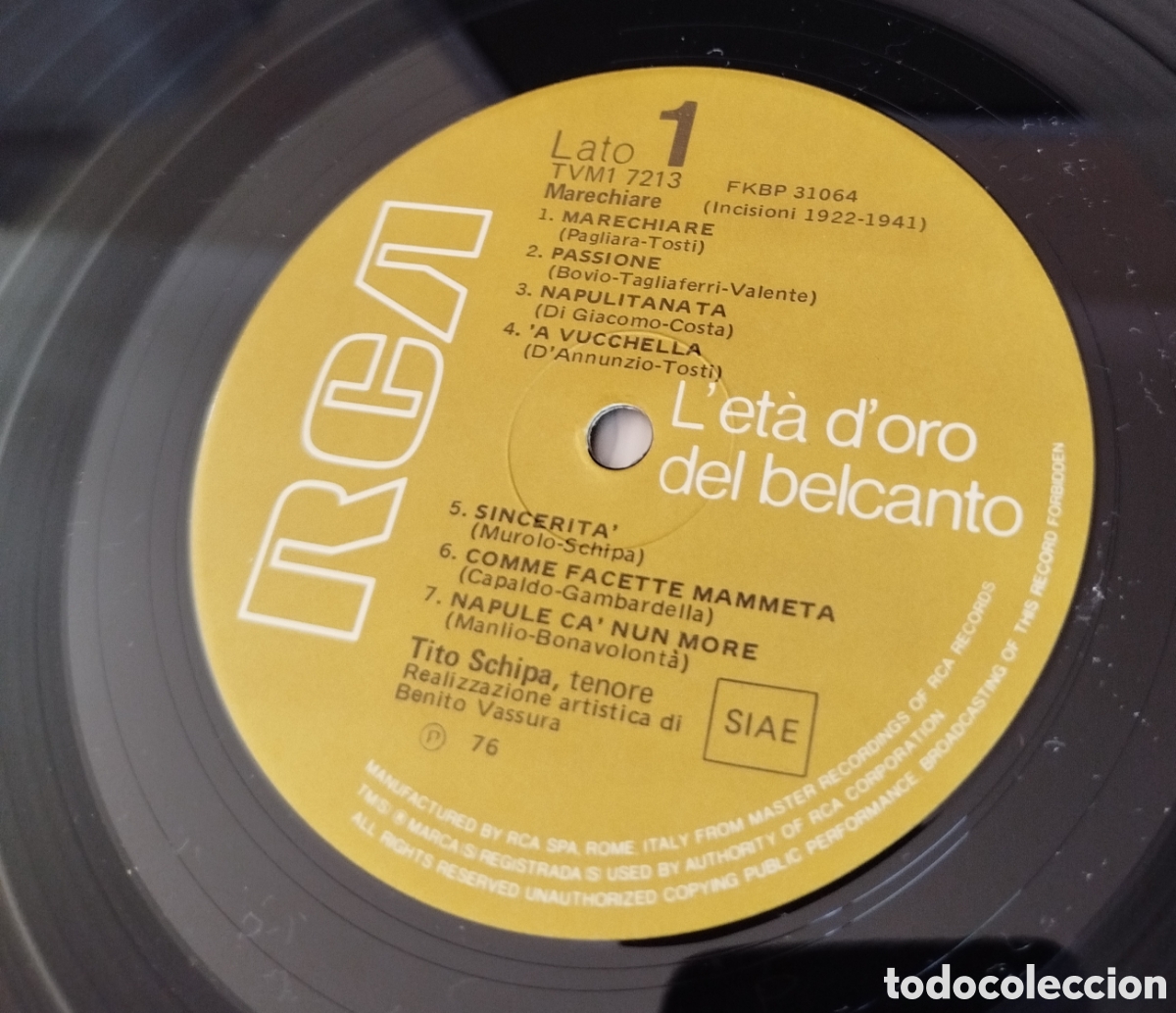 Discos de vinilo: Tito Schipa - marechiare - Foto 2