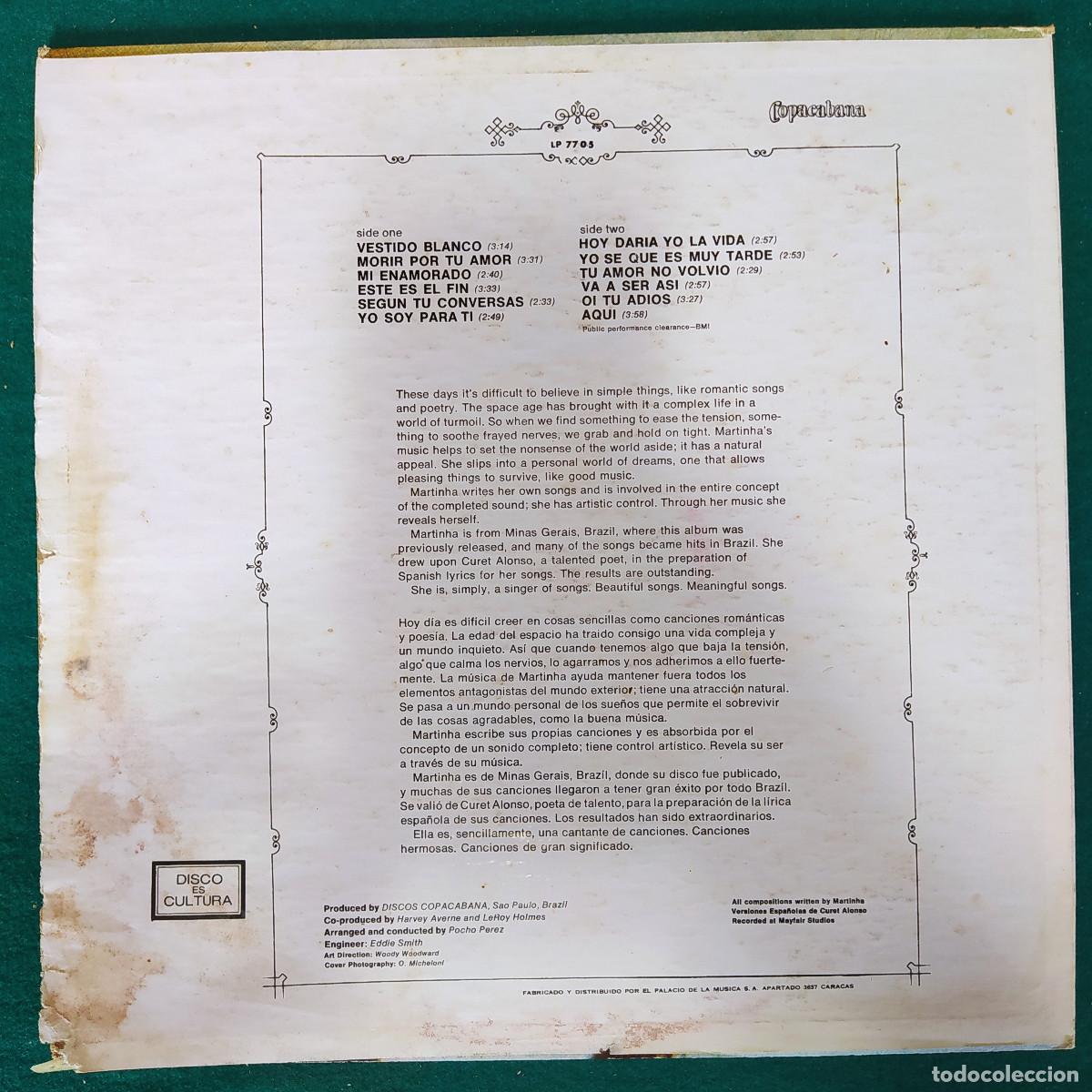 Discos de vinilo: Martinha &ndash; Presentando A Martinha - Foto 2
