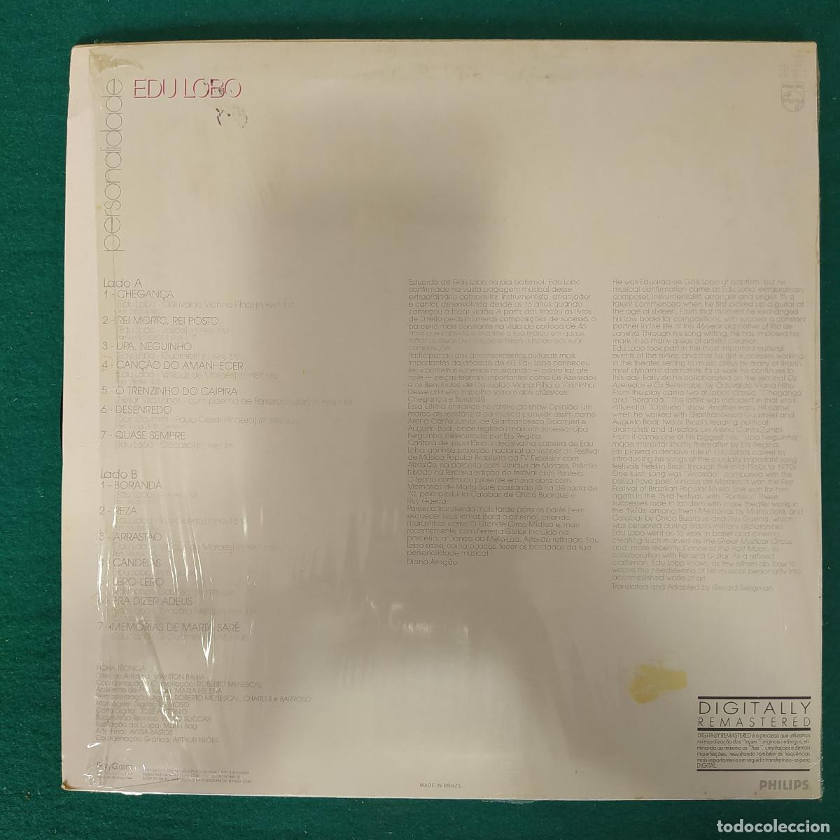 Discos de vinilo: Edu Lobo &ndash; Personalidade - Foto 2