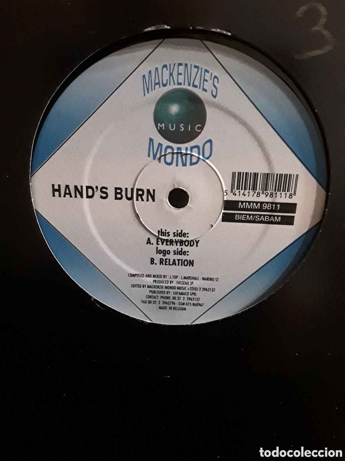 Discos de vinilo: Hands Burn &lrm;&ndash; Everybody - Foto 2